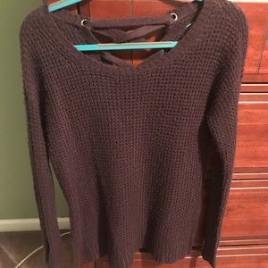 American eagle cross cross back sweater